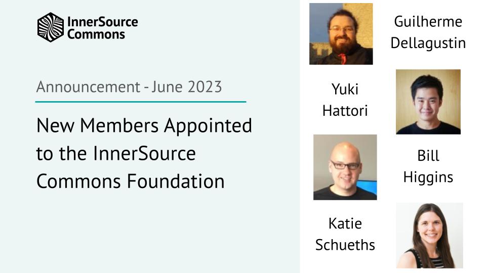 New Members Appointed to the InnerSource Commons Foundation